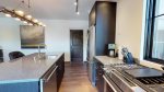 Open kitchen with granite island